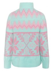 KARI TRAA Sweter "Amelia" w kolorze jasnoróżowo-błękitnym rozmiar: XS. Niebieskie swetry Kari Traa, xs, bez wzorów, z wełny, bez ramiączek. Za 317.62 zł.