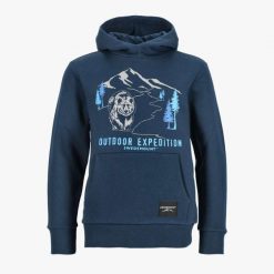 Bluza z kapturem Junior Swedemount Forest Hood Junior. Niebieskie bluzy SWEDEMOUNT, bez wzorów, z bawełny, bez ramiączek, z kapturem. Za 169.99 zł.