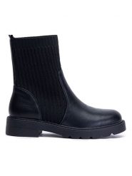 Foreverfolie Sztyblety w kolorze czarnym rozmiar: 37. Czarne buty sportowe lifestyle Foreverfolie, bez wzorów, sportowe, bez zapięcia. Za 135.15 zł.