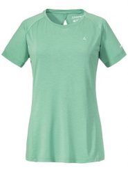 Schöffel Koszulka funkcyjna "Boise2" w kolorze zielonym rozmiar: 38. Zielone t-shirty sportowe Schöffel, bez wzorów, z materiału, bez ramiączek, outdoorowe. Za 132.05 zł.