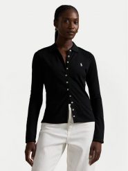 Polo Ralph Lauren Koszula 211941176002 Czarny Slim Fit. Czarne koszule Polo Ralph Lauren, s, bez wzorów, z bawełny, bez kołnierzyka, bez ramiączek. Za 579.99 zł.