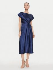 Dixie Sukienka koktajlowa ALAZJID Granatowy Regular Fit. Niebieskie sukienki Dixie, s, bez wzorów, z syntetyku, wizytowe, bez kołnierzyka, bez ramiączek. Za 249.99 zł.