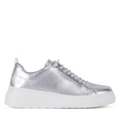 Półbuty Rieker Revolution Lifestyle. Szare półbuty wsuwane Rieker Revolution Lifestyle, bez wzorów, bez obcasa, na płaskiej podeszwie. Za 379.99 zł.