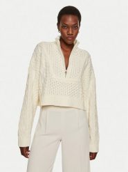 STAUD Sweter Hampton R24P3144CA Écru Relaxed Fit. Swetry STAUD, xs, bez wzorów, z bawełny, bez ramiączek. Za 889.99 zł.
