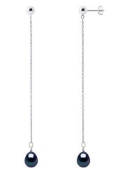 Mitzuko Srebrne kolczyki-wkrętki z perłami rozmiar: onesize. Niebieskie kolczyki Mitzuko, z perłą, srebrne. Za 173.99 zł.