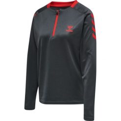 Bluza do piłki ręcznej damska 1/2 zip Hummel hml action. Brązowe bluzy z kapturem Hummel, na jesień, m, bez wzorów, z materiału, bez kaptura, na fitness i siłownię. Za 182.15 zł.