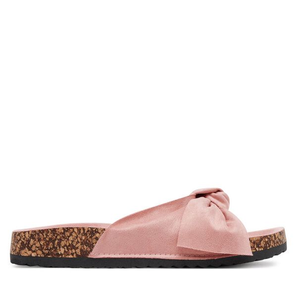 Klapki DeeZee. Czerwone klapki DeeZee, bez wzorów, bez obcasa, bez zapięcia. Za 89.99 zł.