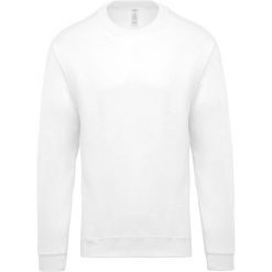 Bluza Kariban Col Rond. Białe bluzy KARIBAN, l, bez wzorów, z bawełny, bez ramiączek, bez kaptura. Za 115.50 zł.