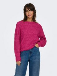 ONLY Sweter w kolorze różowym rozmiar: S. Różowe swetry ONLY, s, bez wzorów, z wełny, bez ramiączek. Za 66.00 zł.
