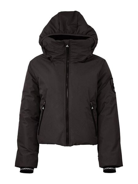 Peak Mountain Kurtka narciarska "Ally" w kolorze czarnym rozmiar: L. Czarne kurtki narciarskie Peak Mountain, l, bez wzorów, bez kaptura, narciarskie. Za 436.14 zł.