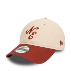 Czapka z daszkiem New Era. Brązowe czapki z daszkiem New Era, bez wzorów. Za 79.99 zł.
