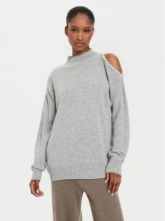 Kontatto Sweter 3M0179 Szary Regular Fit. Szare swetry Kontatto, m, bez wzorów, z wiskozy, bez ramiączek. Za 249.99 zł.