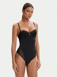 BOSS Body Guipure 50561173 Czarny. Czarne body i gorsety Boss, bez wzorów, z syntetyku, bez ramiączek. Za 499.99 zł.