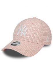 New Era Czapka z daszkiem Wmns Summer Tweed Nyy 60434980 Różowy. Czerwone czapki z daszkiem New Era, bez wzorów, z materiału. Za 99.99 zł.