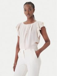 Rinascimento Bluzka CFC0127449003 Beżowy Regular Fit. Brązowe bluzki Rinascimento, m, bez wzorów, z syntetyku, bez kołnierzyka, bez ramiączek. Za 249.99 zł.