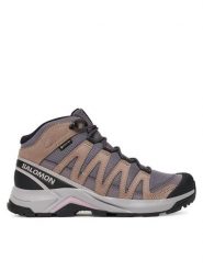 Salomon Trekkingi X-Adventure Recon Mid Gore-Tex L47753400 Fioletowy. Fioletowe buty trekkingowe Salomon, bez wzorów, z gore-texu, bez zapięcia, trekkingowe, gore-tex. Za 529.99 zł.