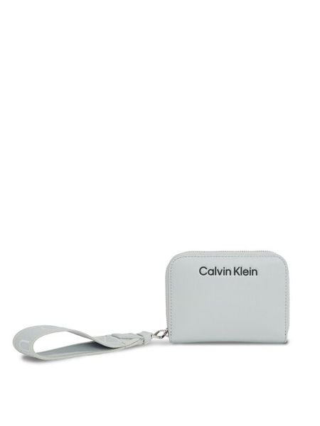Calvin Klein Portfel Gracie K60K611688 Szary. Szare portfele Calvin Klein, bez wzorów, ze skóry. Za 239.99 zł.