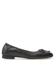 Boss Baleriny Luara 50536353 Czarny. Czarne baleriny Boss, bez wzorów, z lakierowanej skóry, bez obcasa, bez zapięcia. Za 549.99 zł.