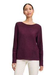 Betty Barclay Sweter w kolorze ciemnofioletowym rozmiar: 44. Różowe swetry Betty Barclay, bez wzorów, ze splotem, bez ramiączek. Za 134.53 zł.