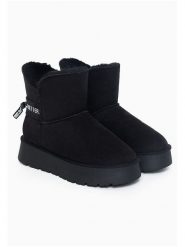ISLAND BOOT Botki zimowe "Zak" w kolorze czarnym rozmiar: 39. Czarne botki Island Boot, bez wzorów, z materiału, bez obcasa, bez zapięcia. Za 156.24 zł.