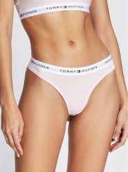 Tommy Hilfiger Stringi UW0UW03835 Różowy. Czerwone stringi Tommy Hilfiger, bez wzorów. Za 59.99 zł.