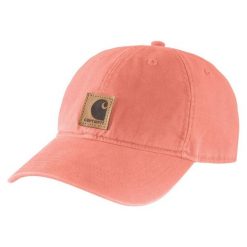 Czapka z daszkiem Carhartt Odessa Cap P18. Czerwone czapki z daszkiem Carhartt, bez wzorów, sportowe. Za 83.99 zł.
