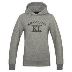 Bluza z kapturem Kingsland Remi. Szare bluzy KINGSLAND, bez wzorów, sportowe, bez ramiączek, z kapturem. Za 445.50 zł.