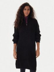 Roxy Sukienka dzianinowa Home Again SD ERJKD03535 Czarny Regular Fit. Czarne sukienki Roxy, xl, bez wzorów, z dzianiny, bez kołnierzyka, bez ramiączek. Za 439.99 zł.