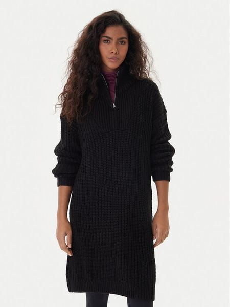 Roxy Sukienka dzianinowa Home Again SD ERJKD03535 Czarny Regular Fit. Czarne sukienki Roxy, xl, bez wzorów, z dzianiny, bez kołnierzyka, bez ramiączek. Za 439.99 zł.