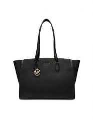 MICHAEL Michael Kors Torebka 30R6GQ6T7L Czarny. Czarne shopper bag MICHAEL Michael Kors, bez wzorów, ze skóry, bez dodatków. Za 1,299.00 zł.