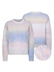 Fresh Made Sweter w kolorze błękitno-jasnoróżowym rozmiar: S. Niebieskie swetry Fresh Made, s, bez wzorów, bez ramiączek. Za 158.47 zł.