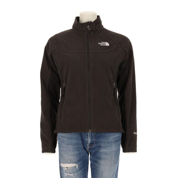 Damska kurtka polarowa WindWall. Czarne kurtki The North Face, l, bez wzorów, z polaru, sportowe, bez kaptura. Za 170.36 zł.