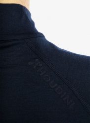 Bluza termoaktywna damska Houdini Desoli Light Half Zip. Niebieskie bluzy Houdini, l, bez wzorów, z materiału, wakacyjne, bez ramiączek, bez kaptura. Za 572.20 zł.