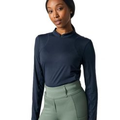 Damska bielizna termoaktywna z długim rękawem PS of Sweden Claire. Niebieskia bielizna termoaktywna damska PS OF SWEDEN, bez wzorów, bez ramiączek, do jazdy konnej. Za 389.00 zł.