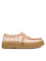 Clarks Półbuty Torhill Bee 26186298 Różowy. Czerwone półbuty wsuwane Clarks, bez wzorów, z materiału, bez obcasa, na płaskiej podeszwie. Za 519.99 zł.