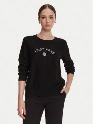 Liu Jo Sport Sweter TF6037 MS049 Czarny Regular Fit. Czarne swetry Liu Jo Sport, s, bez wzorów, z syntetyku, sportowe, bez ramiączek. Za 649.99 zł.