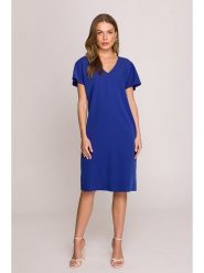 Stylove Sukienka w kolorze niebieskim rozmiar: M. Niebieskie sukienki Stylove, na co dzień, m, bez wzorów, bez kołnierzyka, bez ramiączek, midi, proste. Za 236.45 zł.