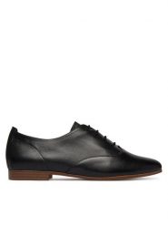 Caprice Półbuty 9-23200-46 Czarny. Czarne półbuty wsuwane Caprice, bez wzorów, ze skóry, bez obcasa, na płaskiej podeszwie. Za 273.99 zł.