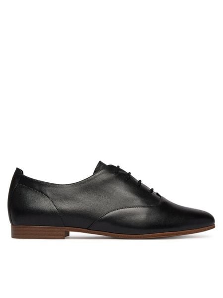 Caprice Półbuty 9-23200-46 Czarny. Czarne półbuty wsuwane Caprice, bez wzorów, ze skóry, bez obcasa, na płaskiej podeszwie. Za 246.99 zł.