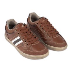 Brązowe damskie buty sportowe VICO. Brązowe buty treningowe bez wzorów, bez zapięcia. Za 142.61 zł.