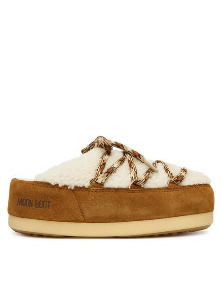 Moon Boot Śniegowce Mb Evx Mule 80D1470100 Brązowy. Brązowe śniegowce Moon Boot, bez wzorów, ze skóry, bez zapięcia. Za 849.00 zł.
