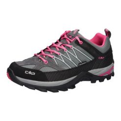 Buty trekkingowe damskie, Rigel Low Wmn. Czerwone buty trekkingowe CMP, bez wzorów, z materiału, przed kostkę, bez zapięcia, trekkingowe. Za 338.88 zł.