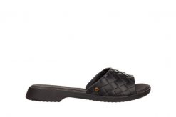 Klapki Azaleia Simone Comfy Flat Rast Black 198016, Czarny, Tworzywo. Czarne klapki Azaleia, bez wzorów, z materiału, bez obcasa, bez zapięcia. W wyprzedaży za 49.00 zł.
