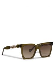 Liu Jo Okulary przeciwsłoneczne LJ779S Zielony. Zielone okulary przeciwsłoneczne Liu Jo, bez wzorów, z tworzywa sztucznego, plastikowe. Za 589.99 zł.