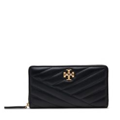Duży Portfel Damski Tory Burch. Czarne portfele Tory Burch, bez wzorów. Za 899.99 zł.