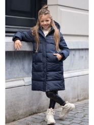 Like Flo Płaszcz zimowy w kolorze granatowym rozmiar: 134/140. Niebieskie płaszcze Like Flo, na zimę, bez wzorów, bez kaptura. Za 252.12 zł.