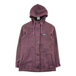 Second life - Kurtka polarowa dla kobiet - Jak nowy. Fioletowe kurtki Patagonia, bez wzorów, z polaru, sportowe, bez kaptura. Za 255.56 zł.