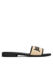 Just Cavalli Klapki 80RA3S80 ZSE60 Beżowy. Brązowe klapki Just Cavalli, bez wzorów, z syntetyku, bez obcasa, bez zapięcia. Za 555.99 zł.