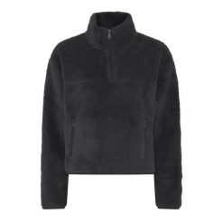 Damska Bluza Polarowa Z Recyklingu Z Zamkiem Błyskawicznym. Czarne bluzy bez kaptura GIRLFRIEND COLLECTIVE, na zimę, xs, bez wzorów, z polaru, bez kaptura. Za 608.99 zł.