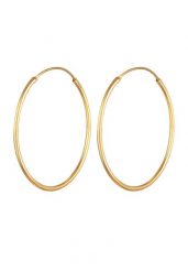 Elli Damskie kolczyki kreole Basic Classic ze srebra próby 925 Sterling Silver Kolczyki koła 1 ct. Szare kolczyki Elli, srebrne. Za 333.99 zł.